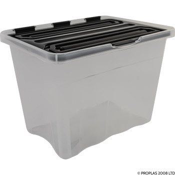 10L Clear Flip Lid Box