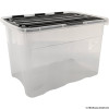 120L Clear Flip Lid Box