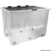160L Clear Flip Lid Box