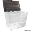 160L Clear Flip Lid Box