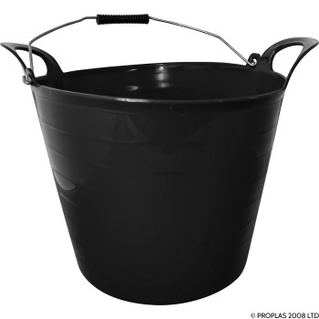 26L Flexi Tub With Handle Black