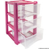 3 Drawer Tower Pink