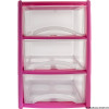 3 Drawer Tower Pink