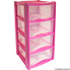 4 Drawer Tower Pink
