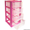 4 Drawer Tower Pink