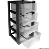 4 Drawer Tower Black